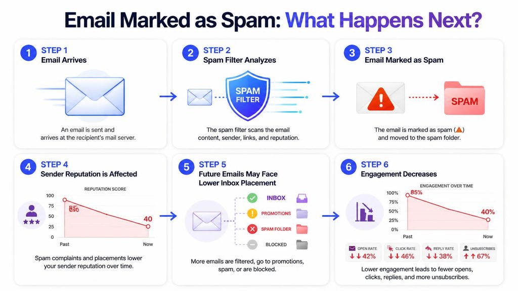 Email Marked as Spam What Happens