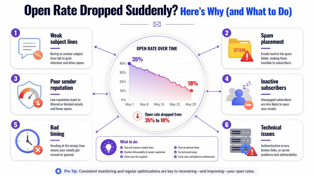 Open Rate Dropped Suddenly