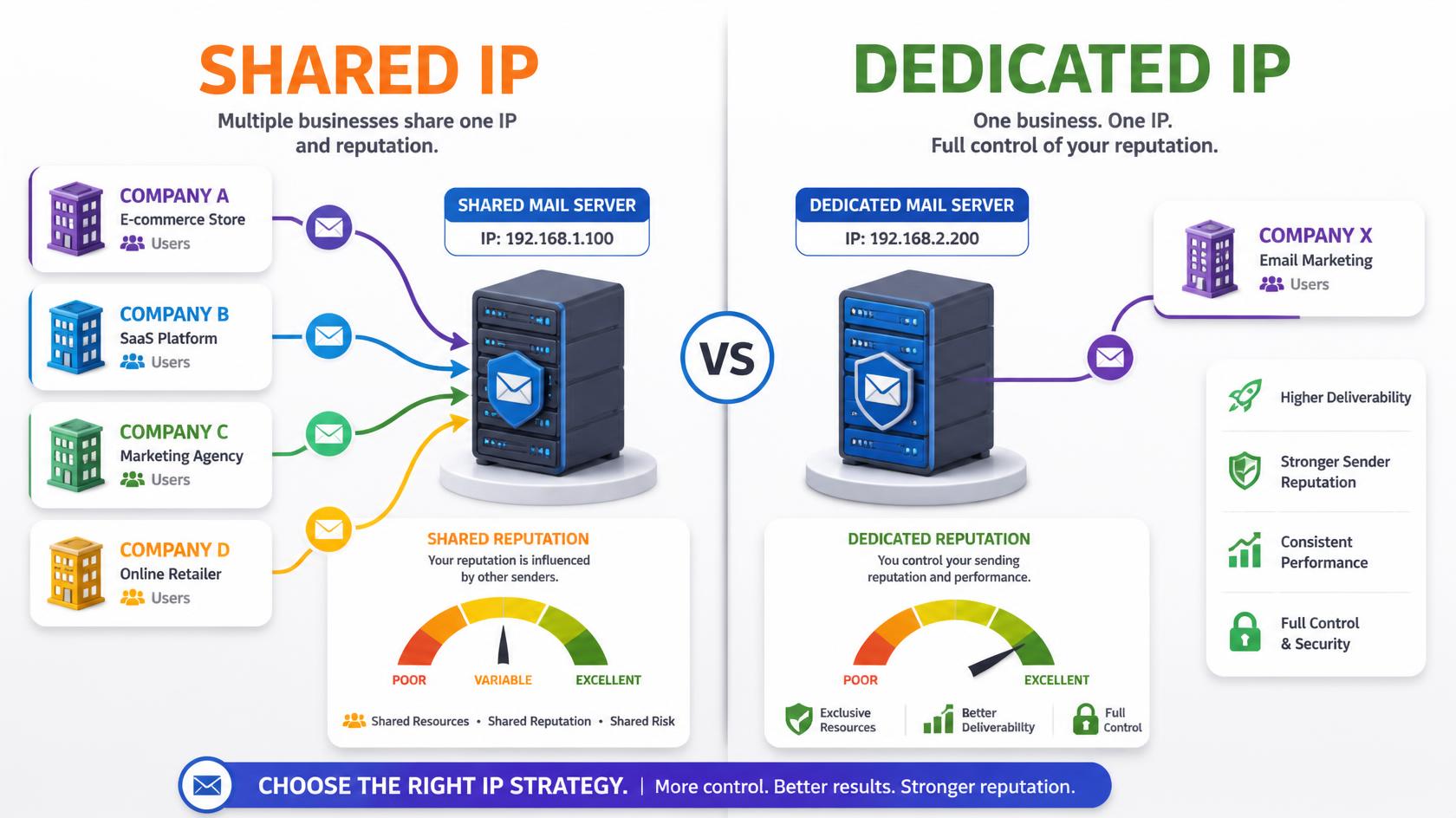 Shared vs Dedicated IP Email Sending: Which Do You Need?