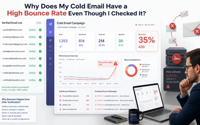 cold email have a high bounce rate