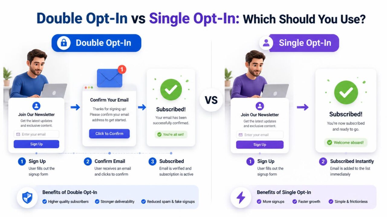double opt-in vs single opt-in
