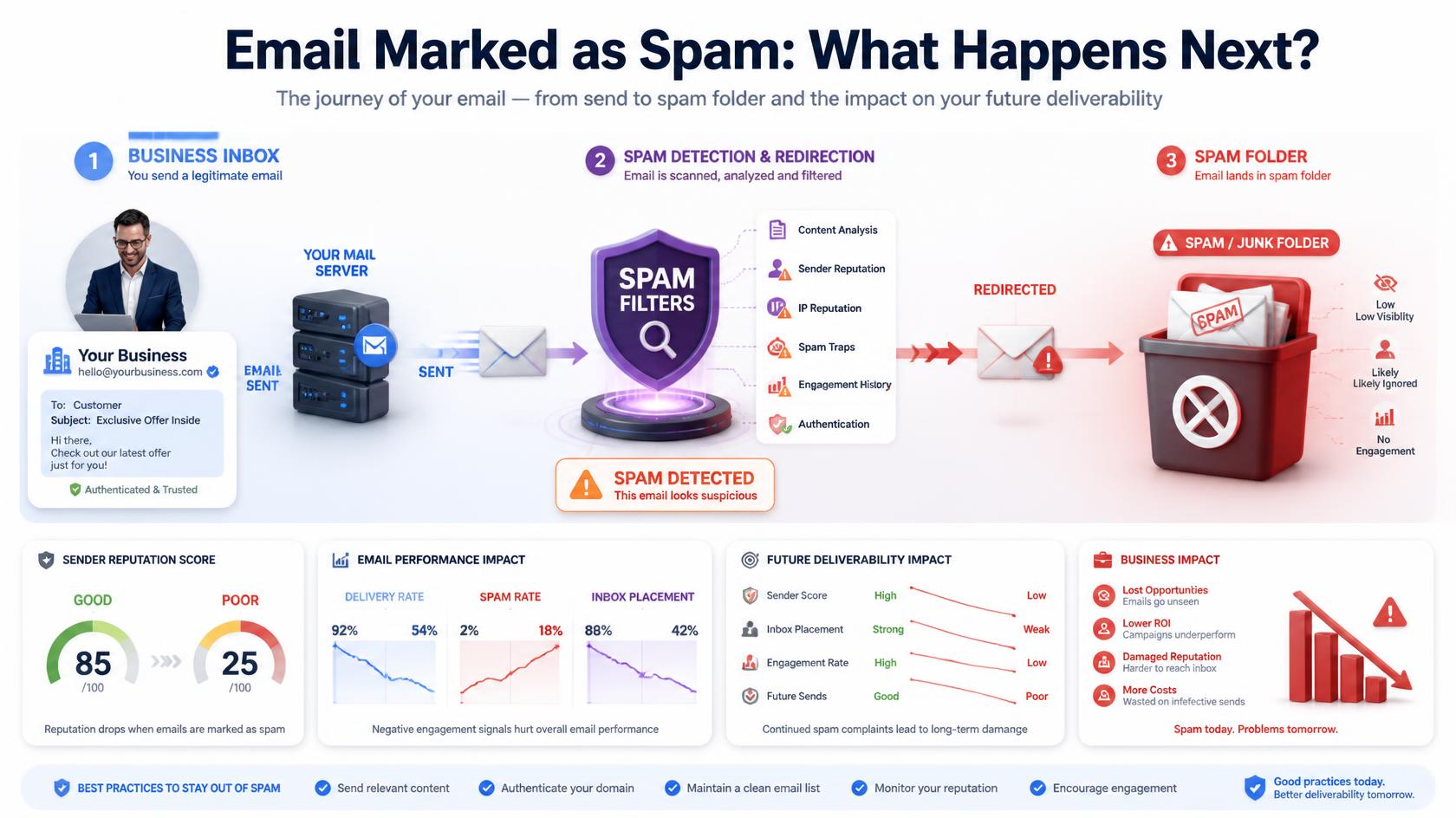 Email Marked as Spam: What Happens Next?