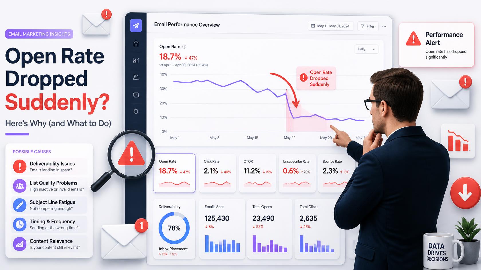 Open Rate Dropped Suddenly? Here’s Why (and What to Do)