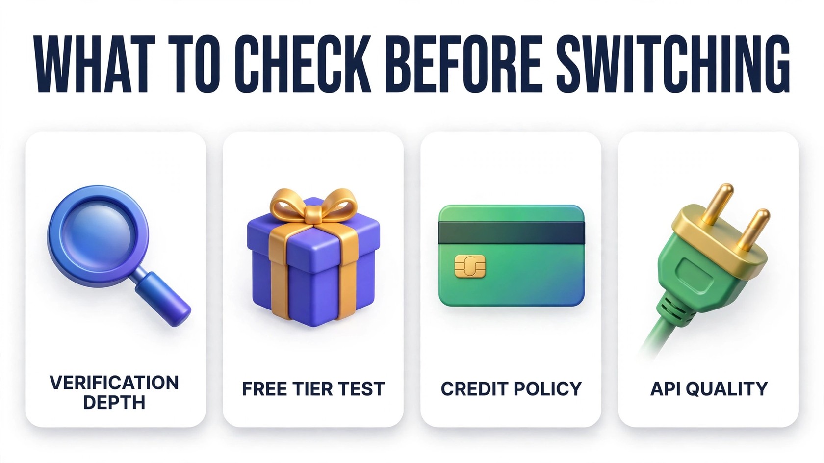 What to check before switching email verification tools