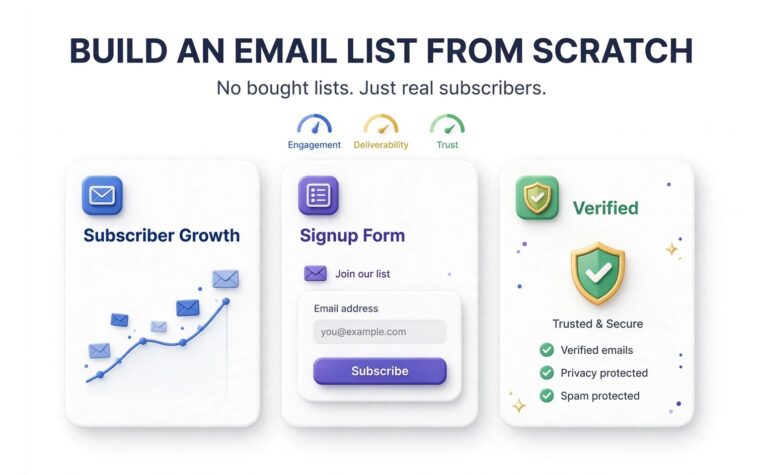 Featured infographic: how to build an email list from scratch without buying lists