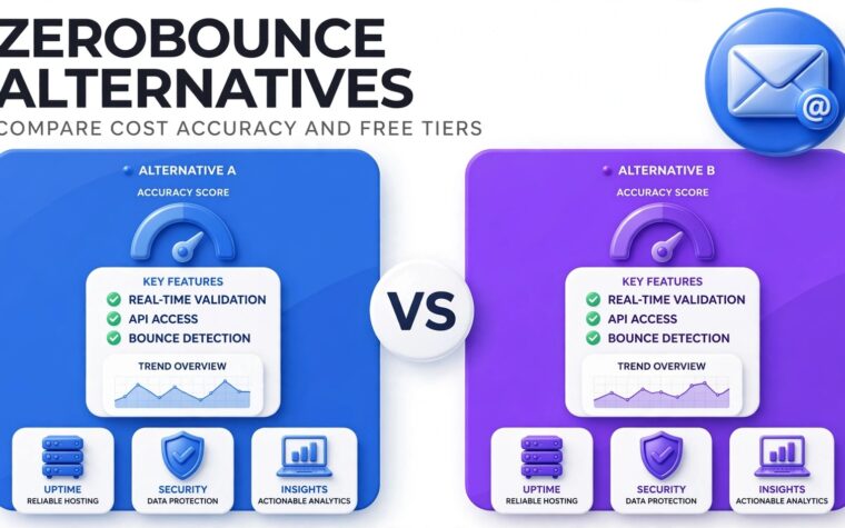 ZeroBounce alternatives 2026 comparison infographic