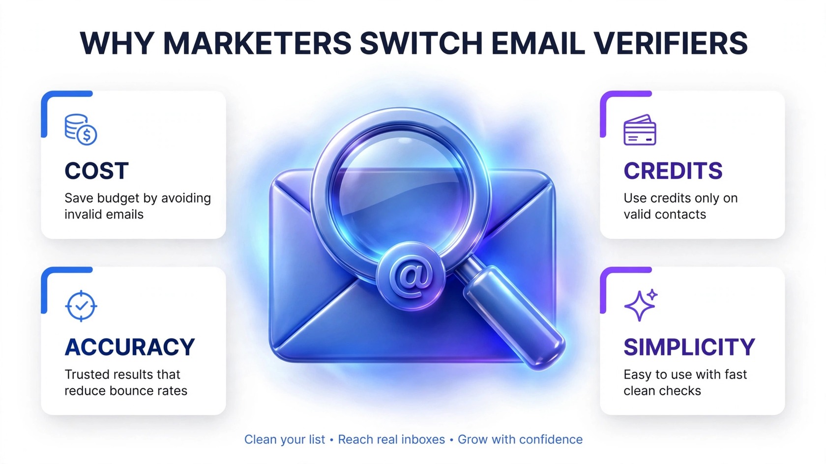 What to check before switching email verification tools infographic